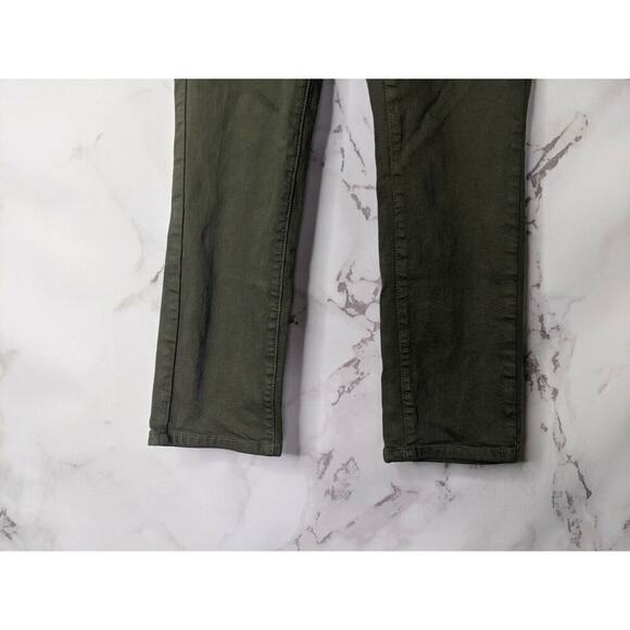 Blank NYC Pants Women 27 Skinny Green Mid Rise Utility Cropped Carpenter - Picture 3 of 8